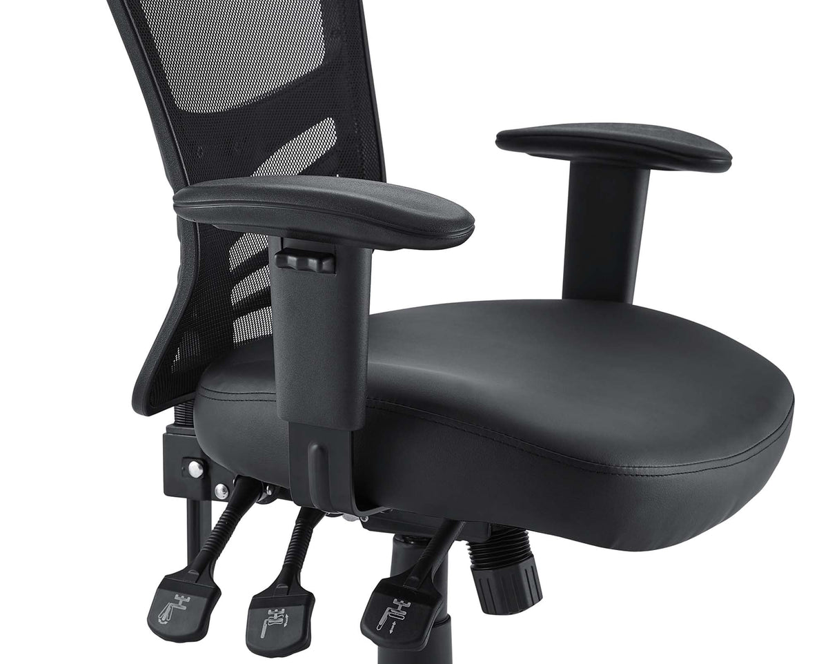 Articulate Black Vinyl Office Chair