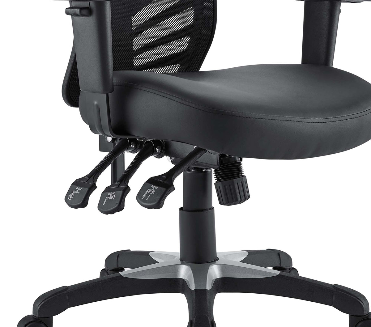Articulate Black Vinyl Office Chair