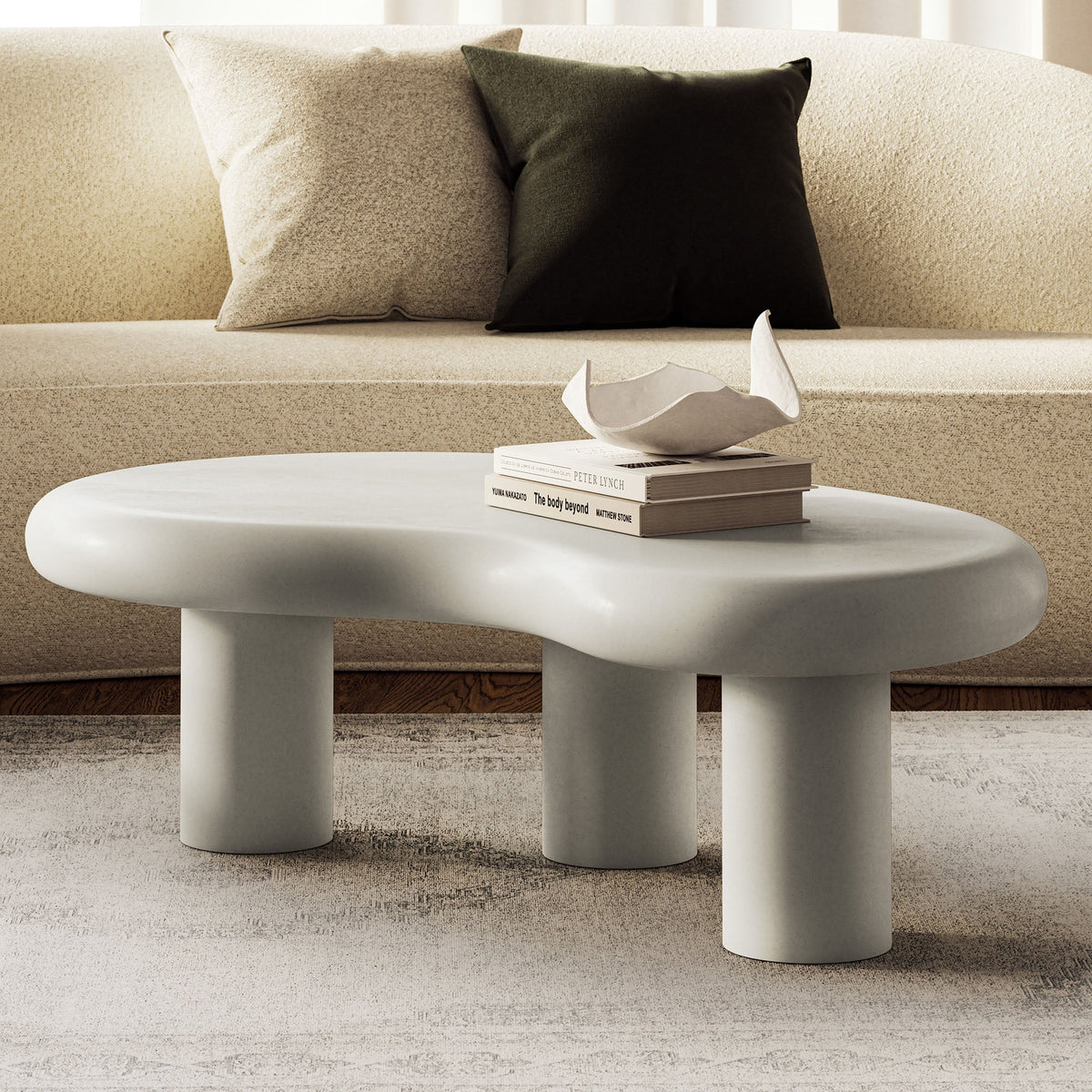 Elowen White Outdoor Patio Coffee Table