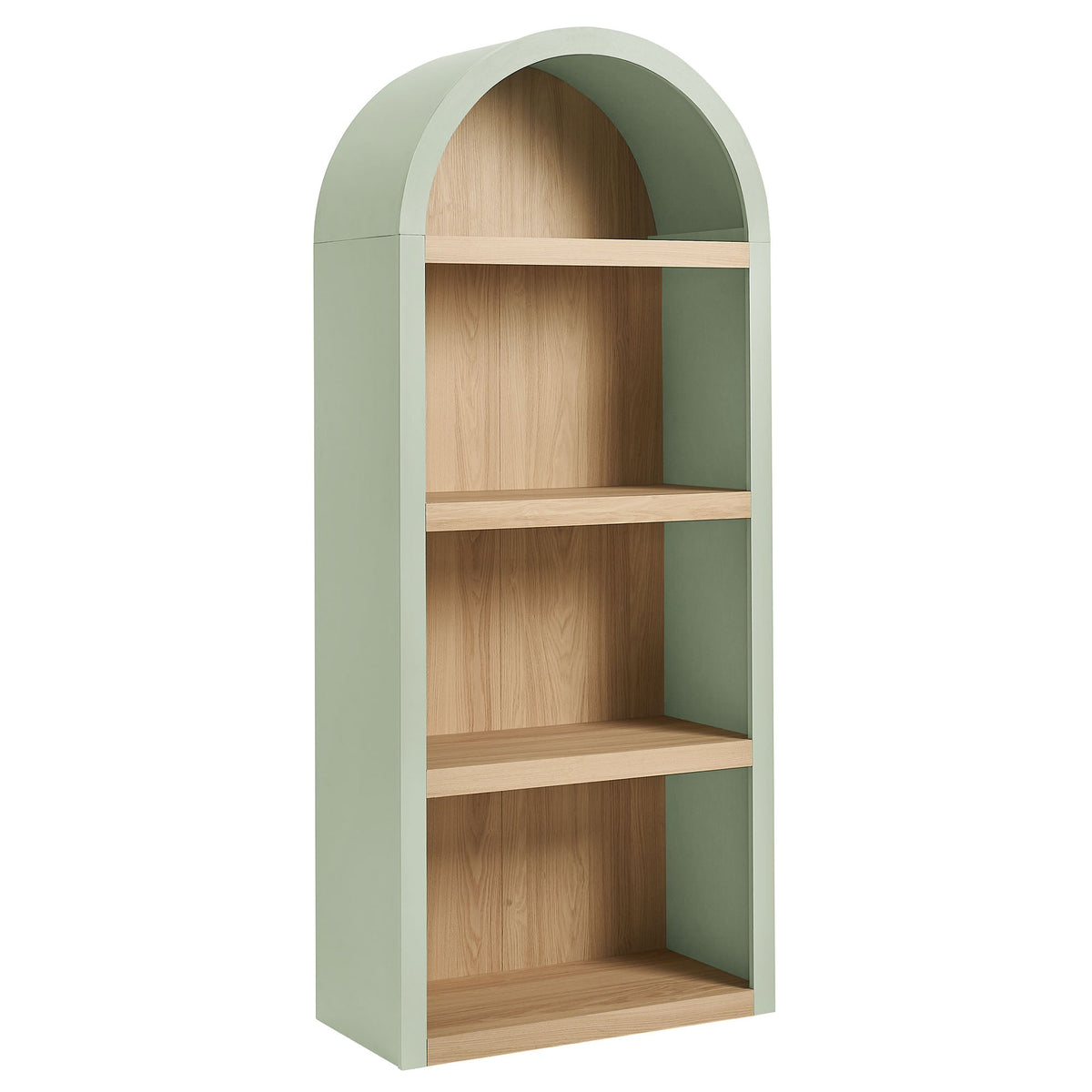 Caleb Sage 4 Arched Display Shelf Bookcase