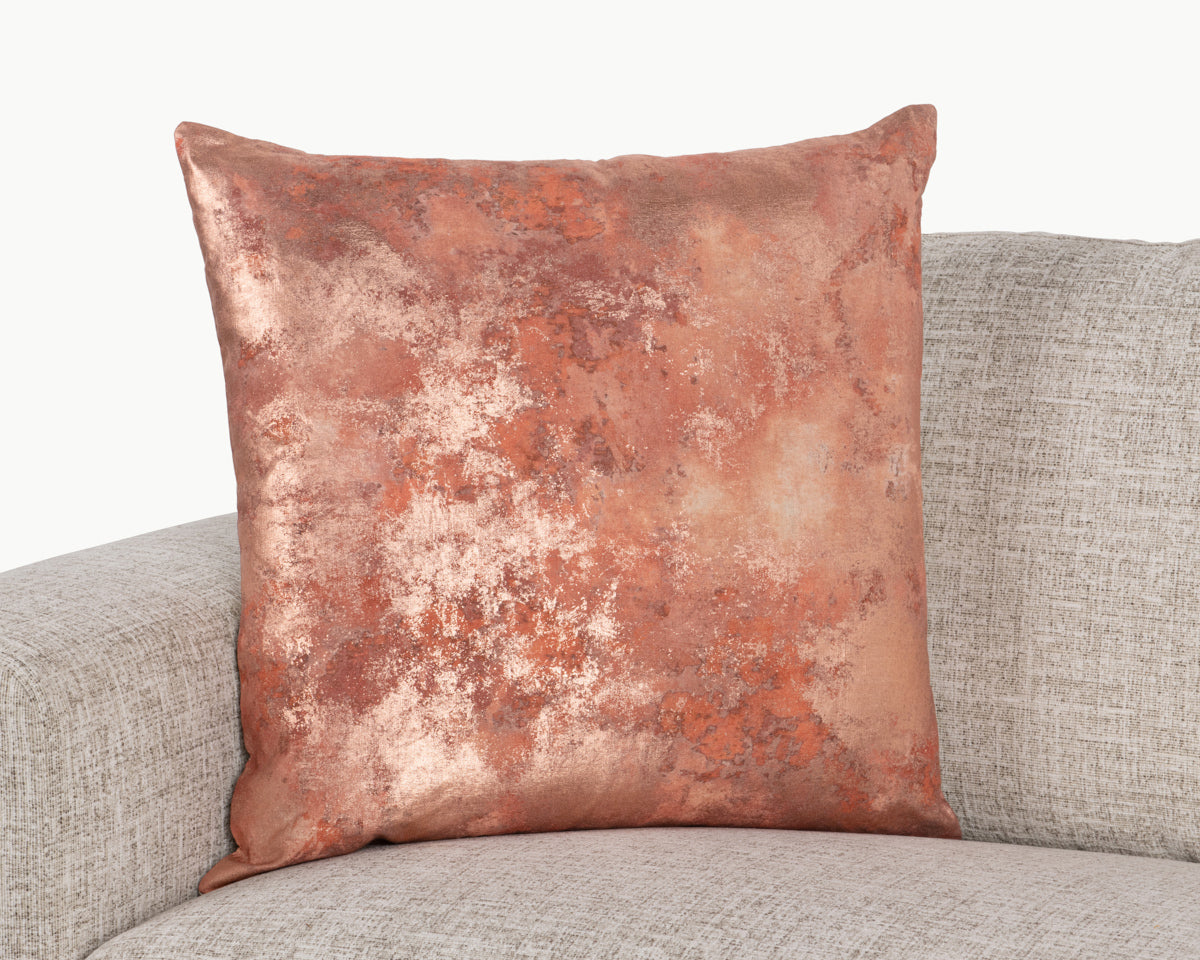 EQ Onara Rose Gold 22x22 Throw Pillow (Set of 2) - Ornate Home