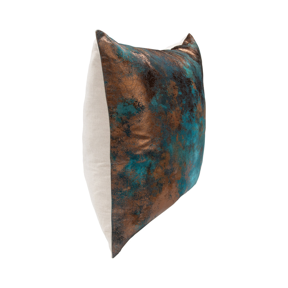 EQ Onara Teal/Antique Bronze 22x22 Throw Pillow (Set of 2) - Ornate Home