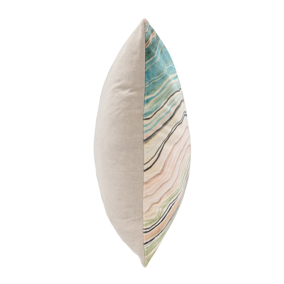 EQ Zircon Mint Multi 22x22 Throw Pillow - Ornate Home