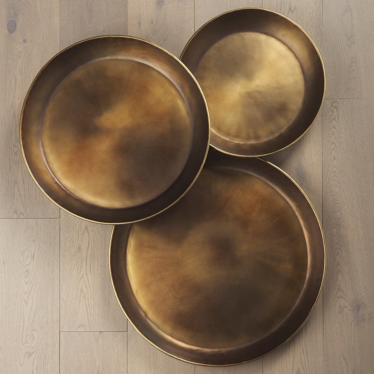 Eagan Brass Aluminium Tray Large - Ornate Home