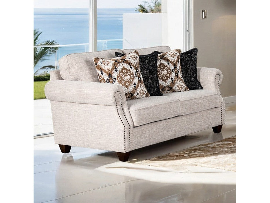Earley Beige Loveseat - Ornate Home