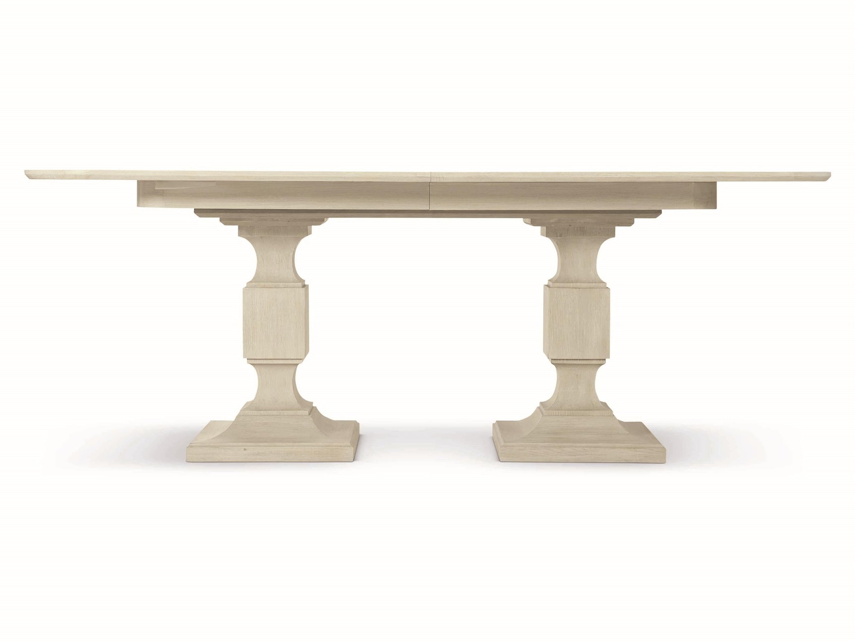 East Hampton Cerused Linen Dining Table - Ornate Home