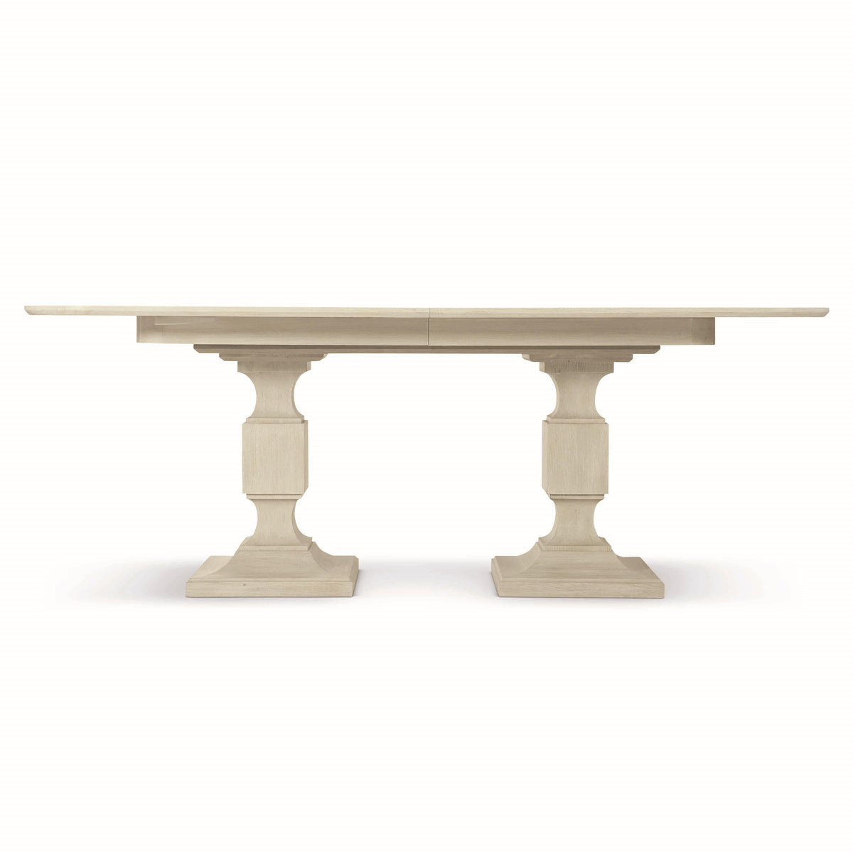 East Hampton Cerused Linen Dining Table - Ornate Home