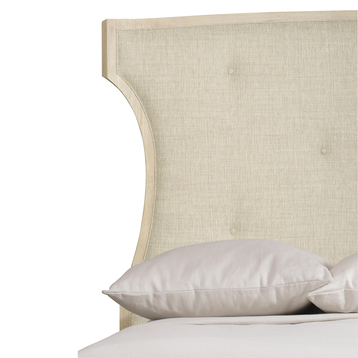 East Hampton Cerused Linen King Panel Bed - Ornate Home