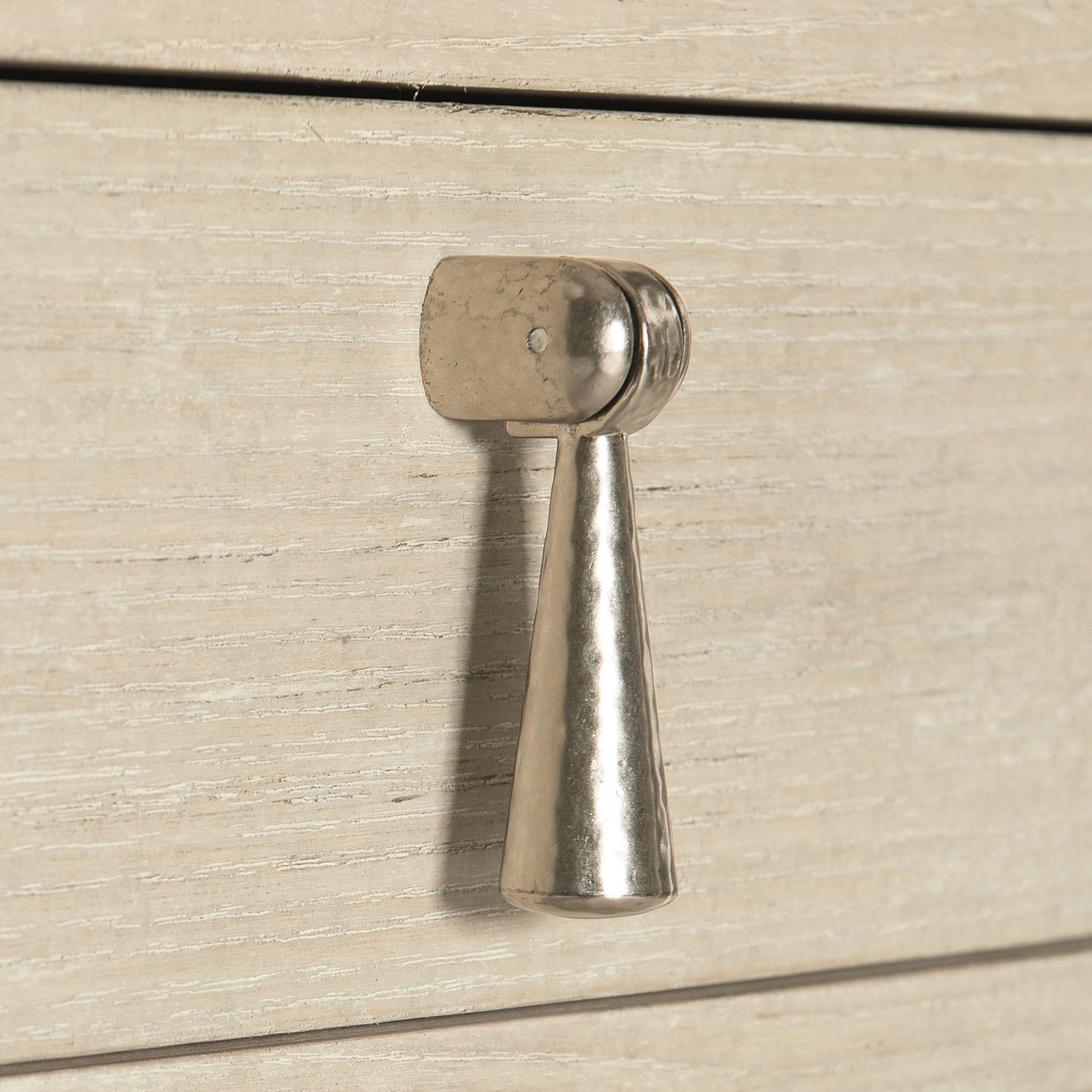 East Hampton Cerused Linen Nightstand - Ornate Home