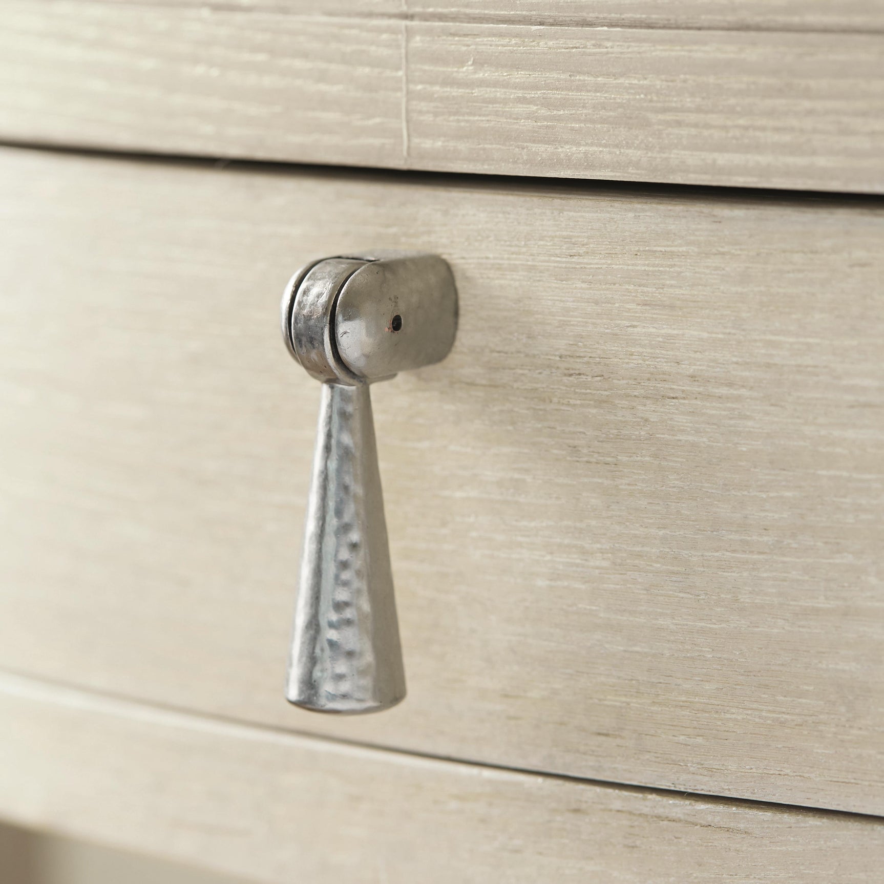 East Hampton Cerused Linen Nightstand - Ornate Home