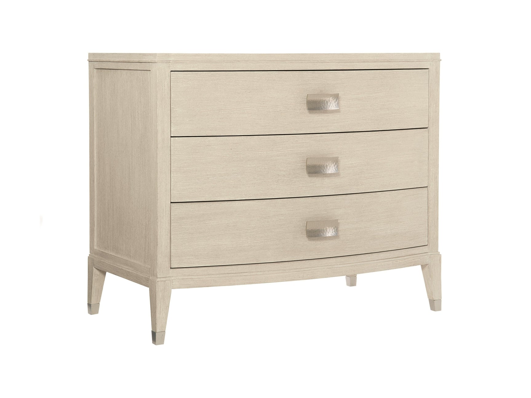 East Hampton Cerused Linen Nightstand - Ornate Home