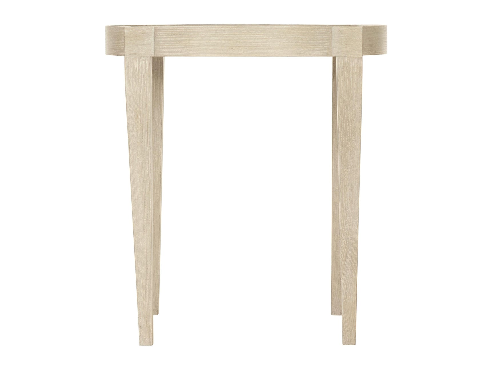 East Hampton Cerused Linen Side Table - Ornate Home