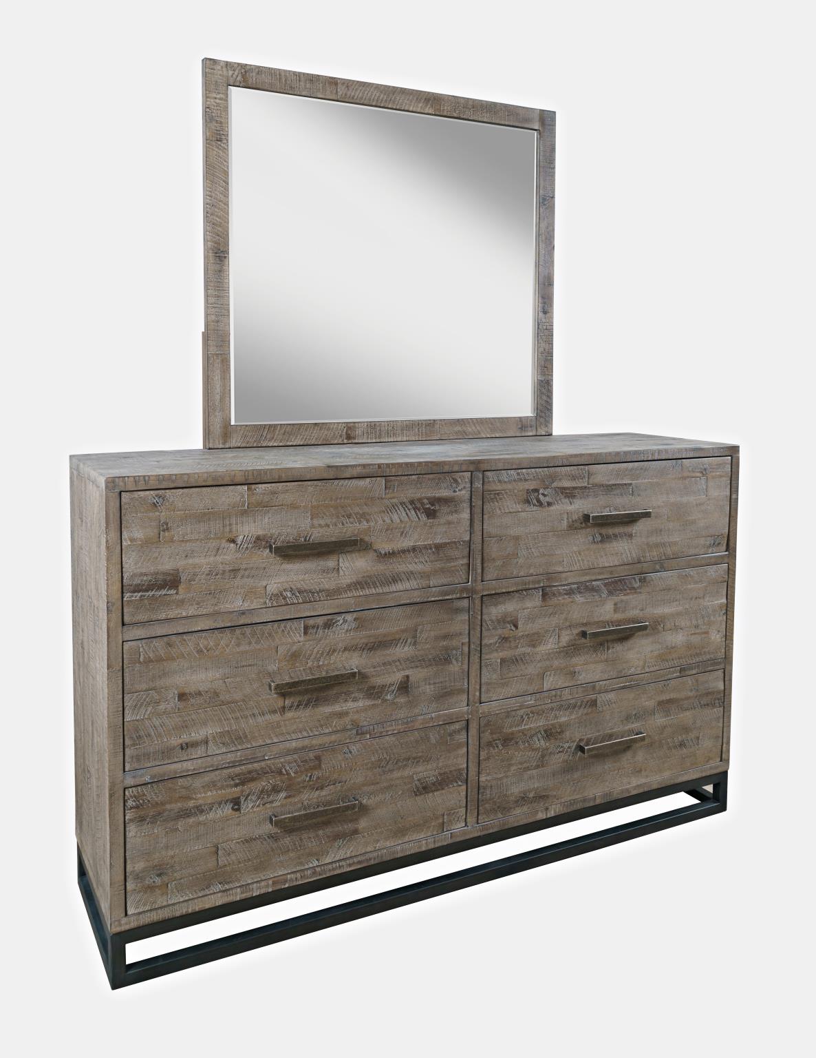 East Hampton Distressed Grey 4-Piece Queen Storage Bedroom Set - Ornate Home