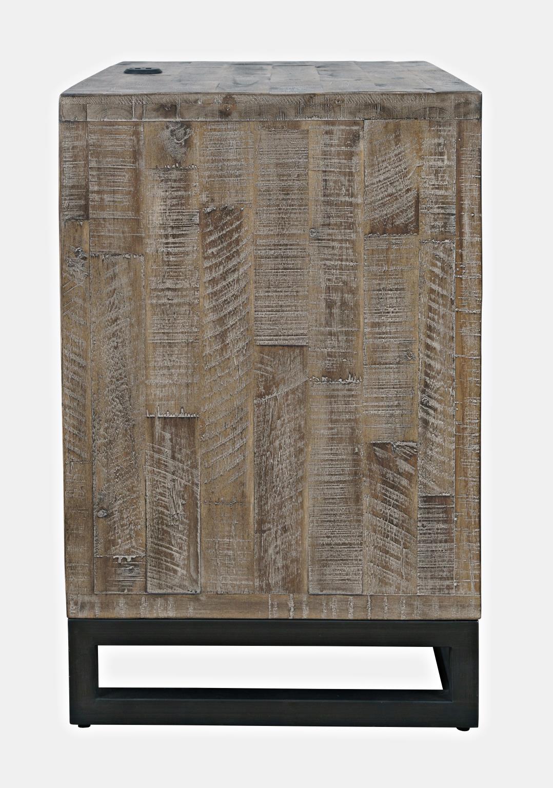 East Hampton Distressed Grey 5-Piece Queen Storage Bedroom Set - Ornate Home