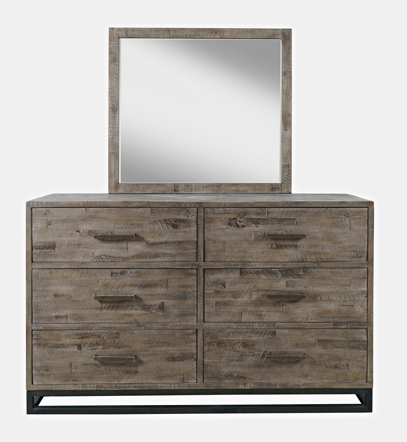 East Hampton Distressed Grey Dresser & Mirror - Ornate Home