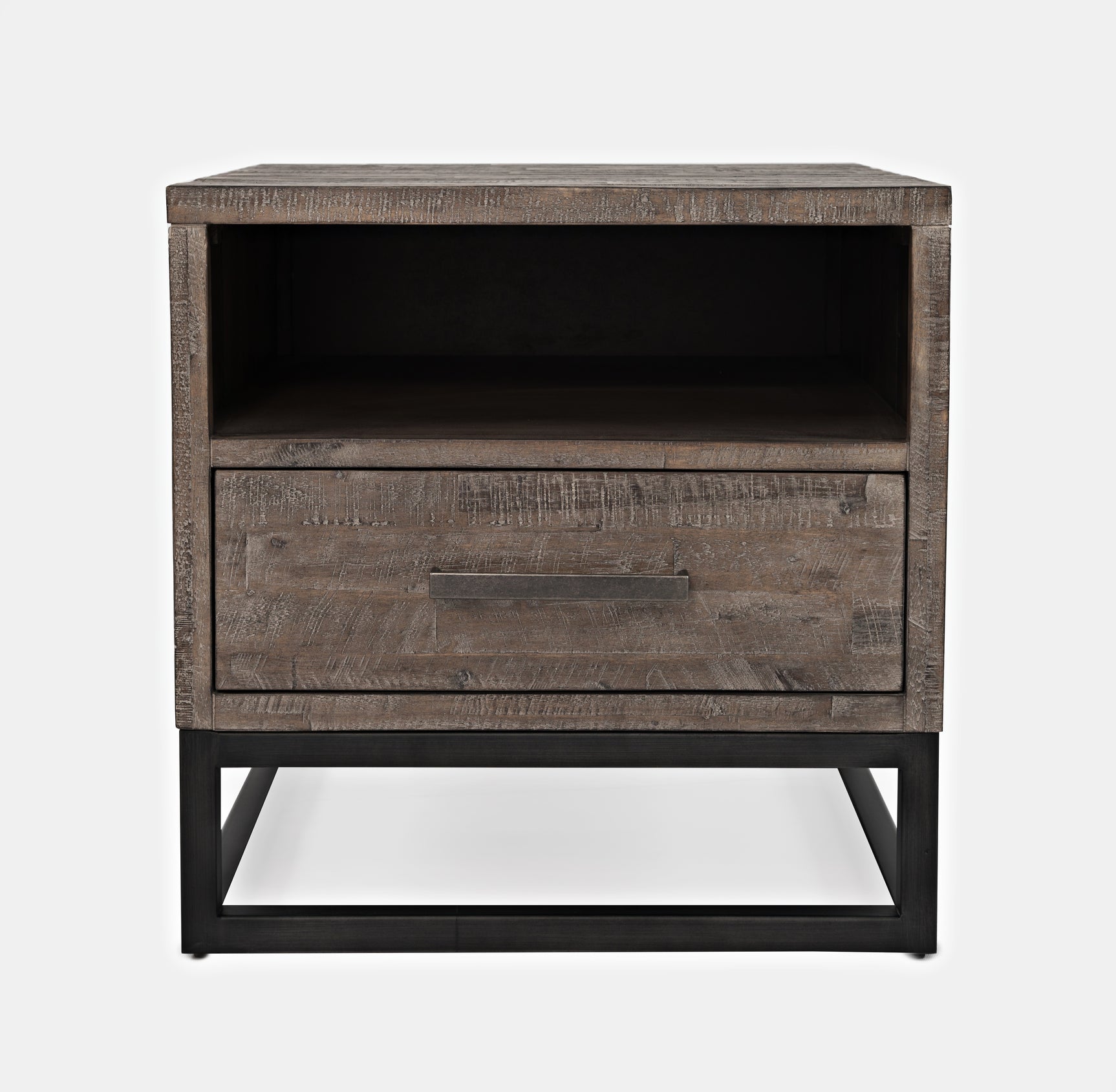 East Hampton Distressed Grey End Table - Ornate Home
