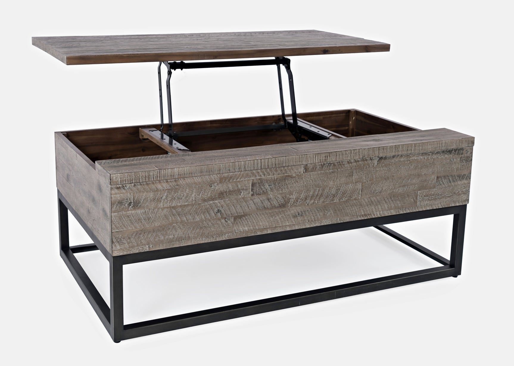 East Hampton Distressed Grey Lift Top Cocktail Table - Ornate Home