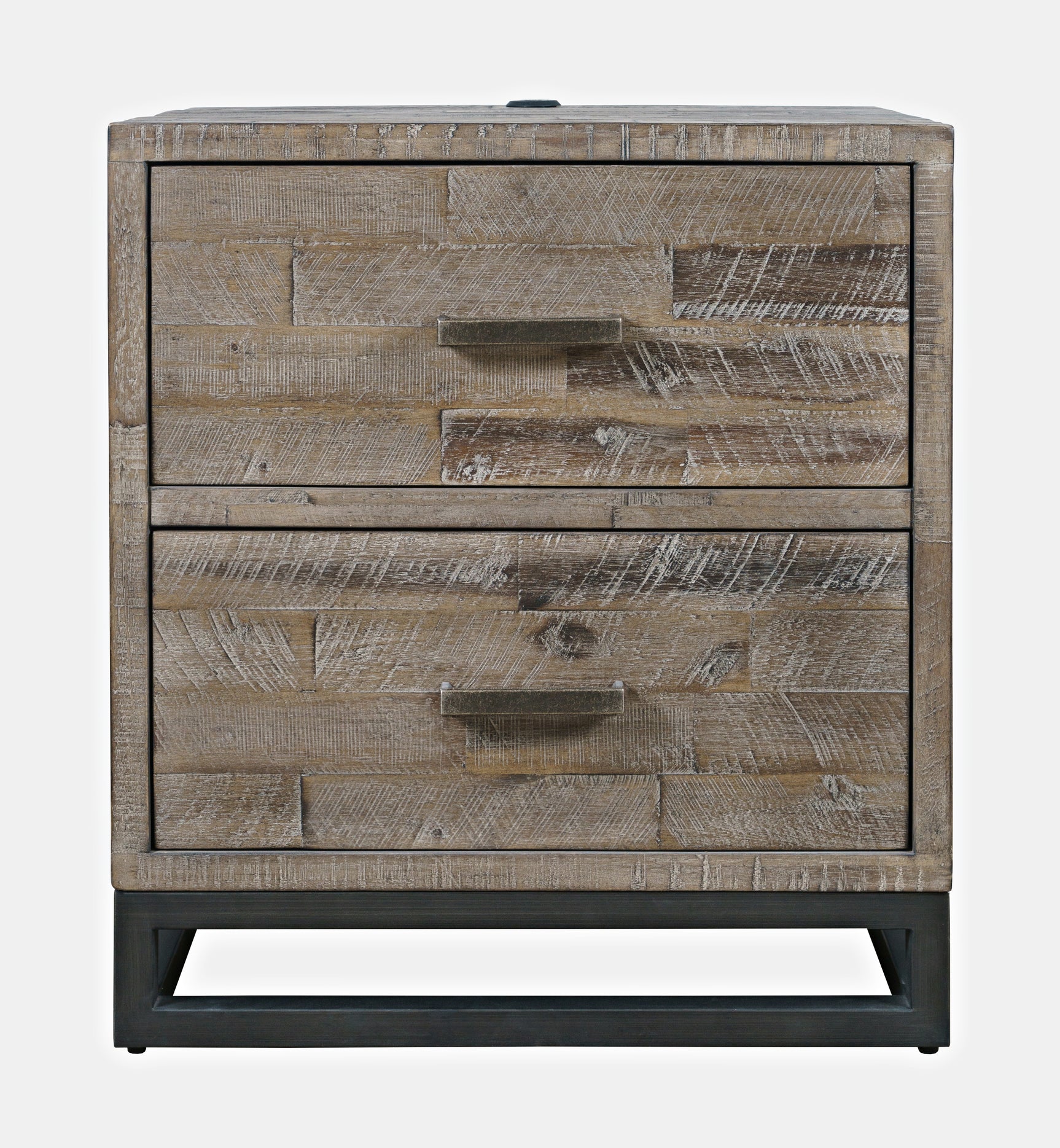 East Hampton Distressed Grey Nightstand - Ornate Home