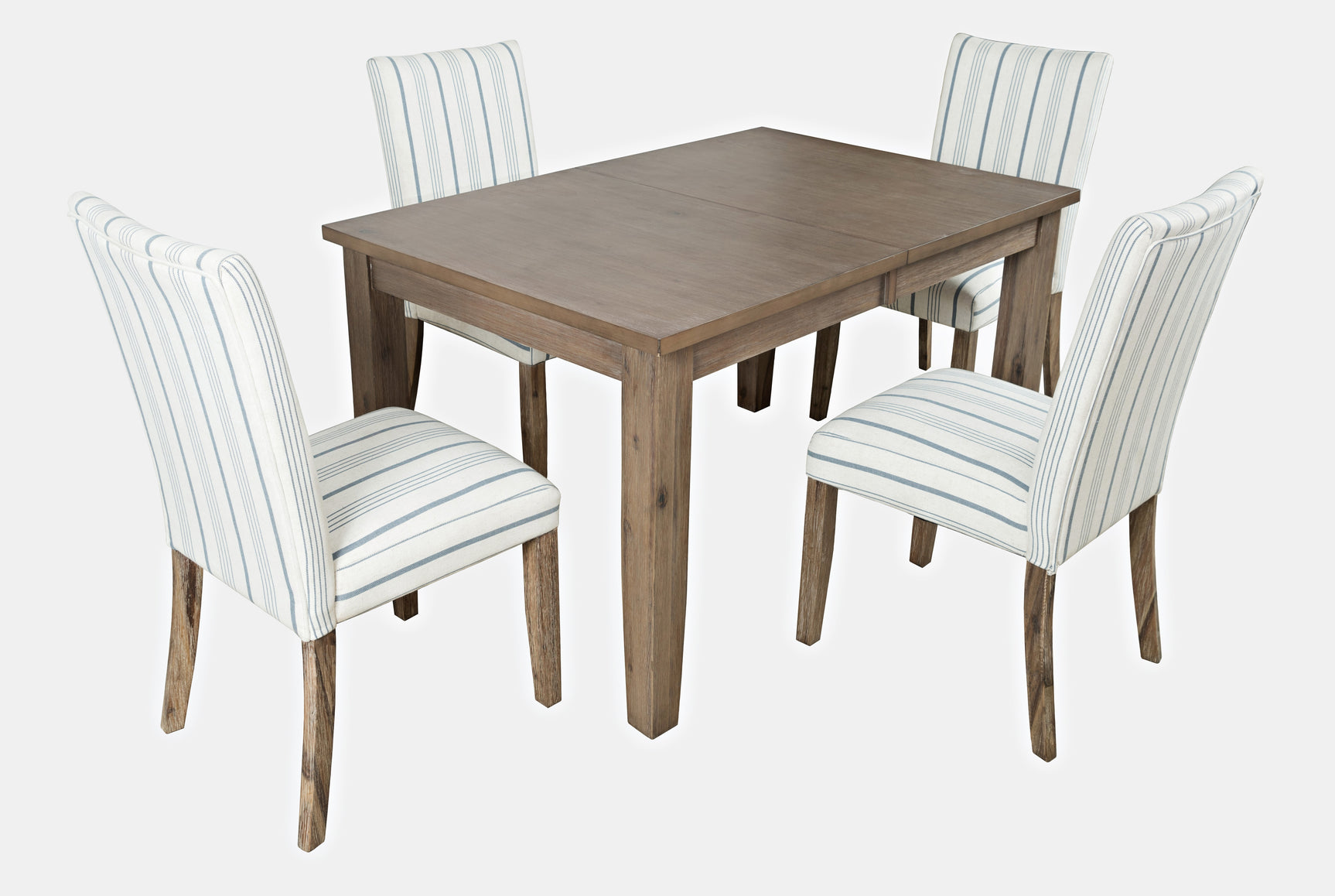 Eastern Tides Bisque Ext Dining Table w/ 4 Uph Chairs - Ornate Home