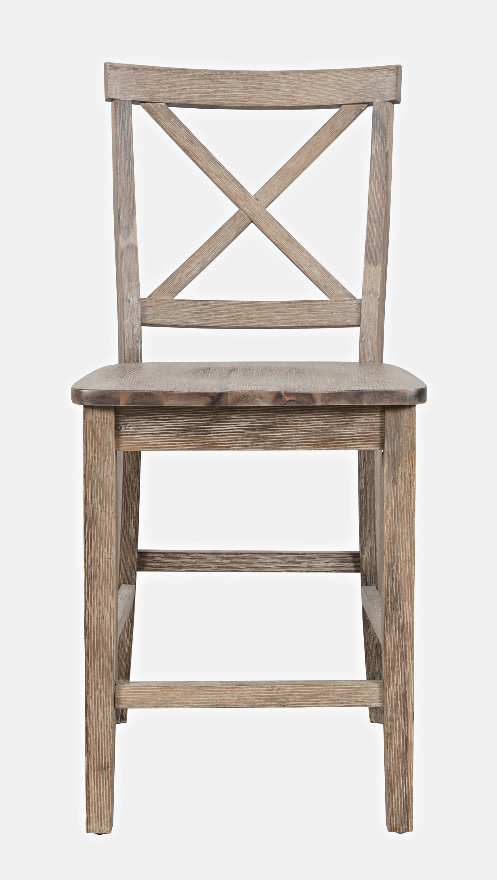 Eastern Tides Bisque X Back Counter Stool (Set of 2) - Ornate Home
