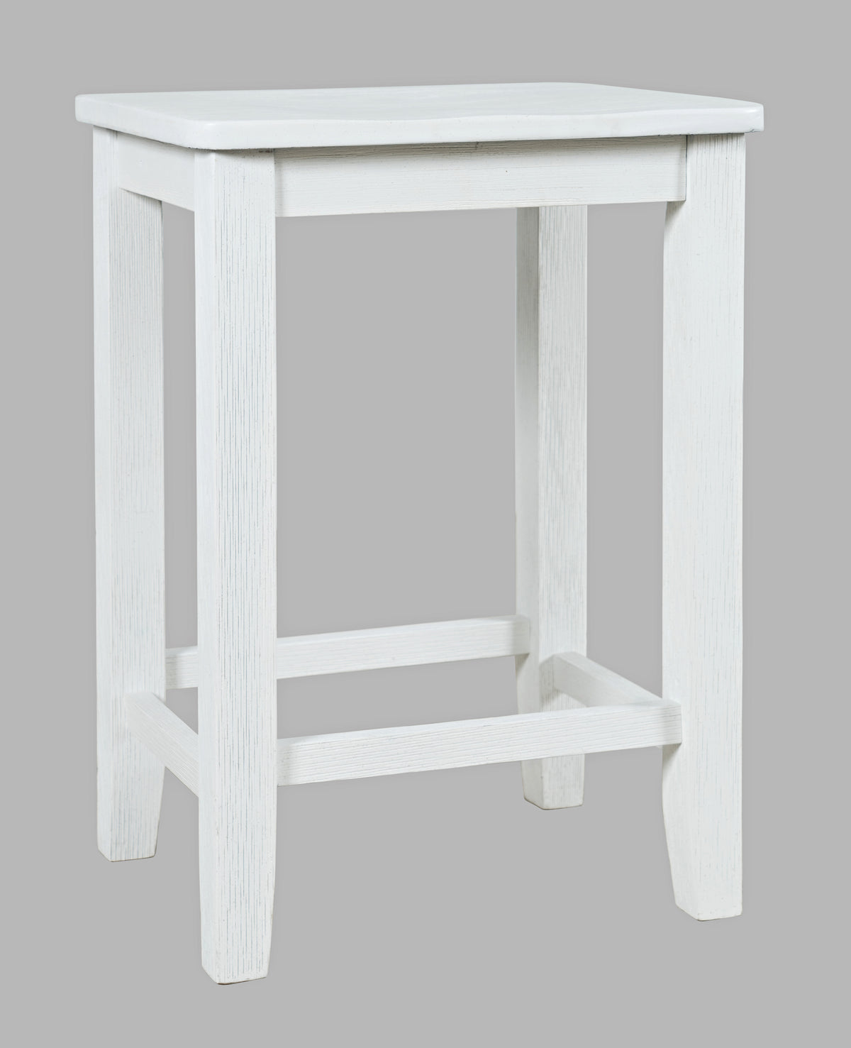 Eastern Tides Blanc Dropleaf Counter Dining Table w/ 4 Backless Stools - Ornate Home
