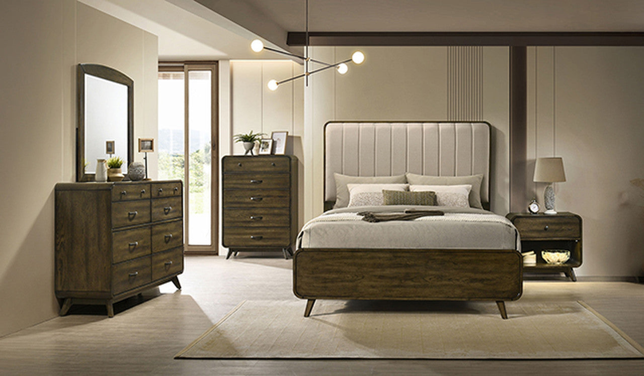 Eastlin Walnut Queen Bed - Ornate Home