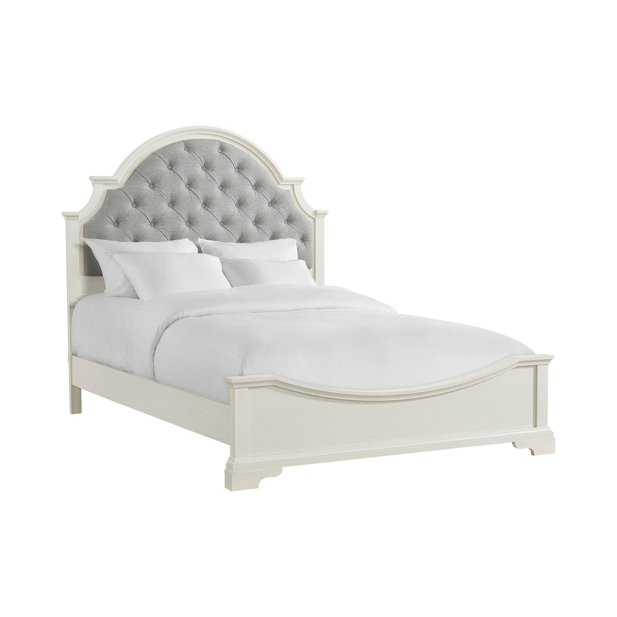 Eastwood Off-White/Brown 3-Piece Youth Queen UPH Bedroom Set