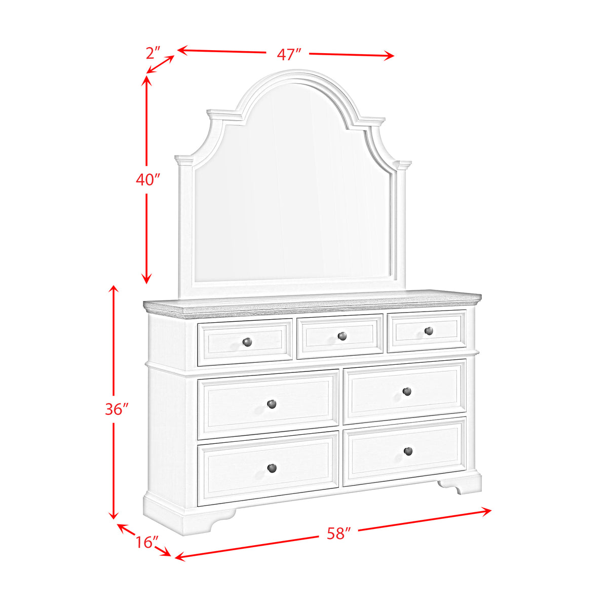 Eastwood Off-White/Brown 5-Piece Youth Queen UPH Bedroom Set - Ornate Home