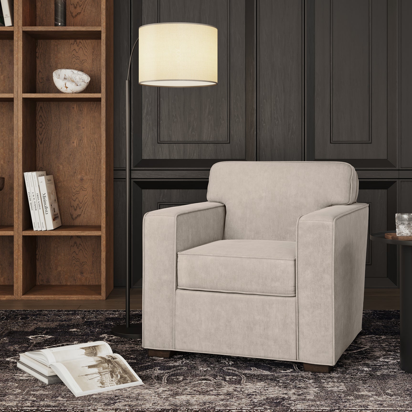 Eastwood Taupe Accent Chair - Ornate Home