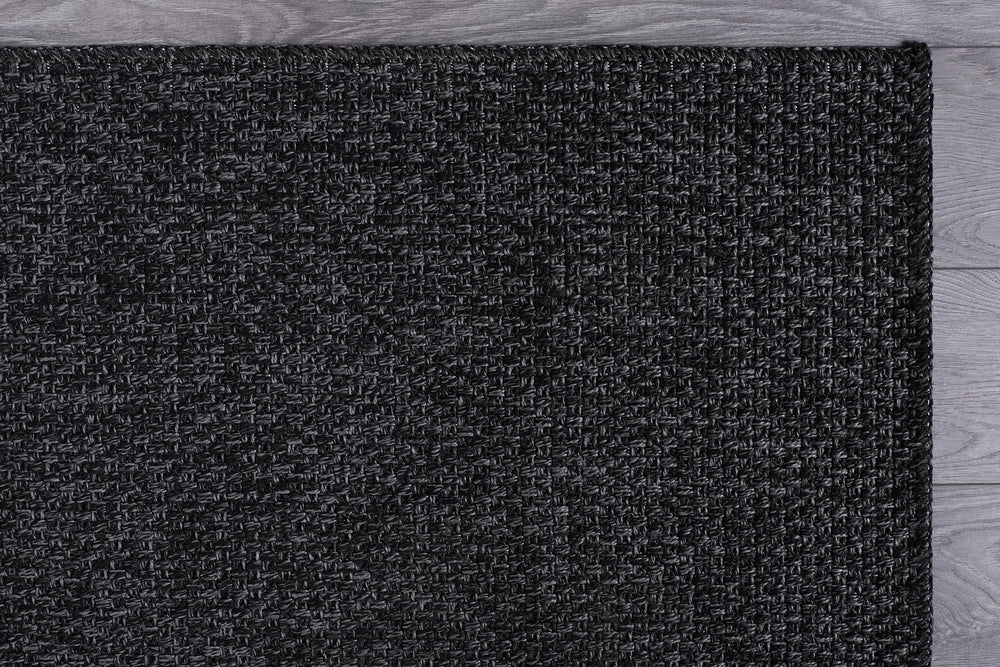 Easy Dark Gray Jute Indoor Outdoor Rugs - Ornate Home