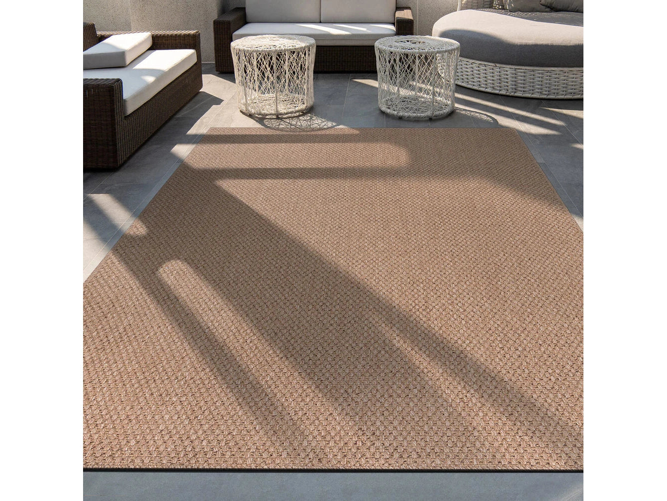Easy Natural Jute Indoor Outdoor Rugs - Ornate Home