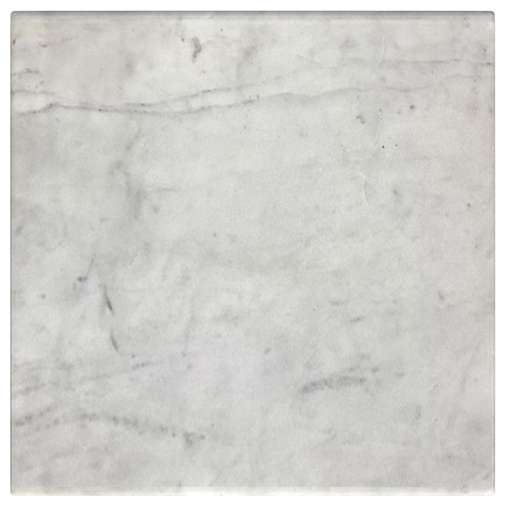 Ebby White Square Genuine Marble Top Metal End Table - Ornate Home