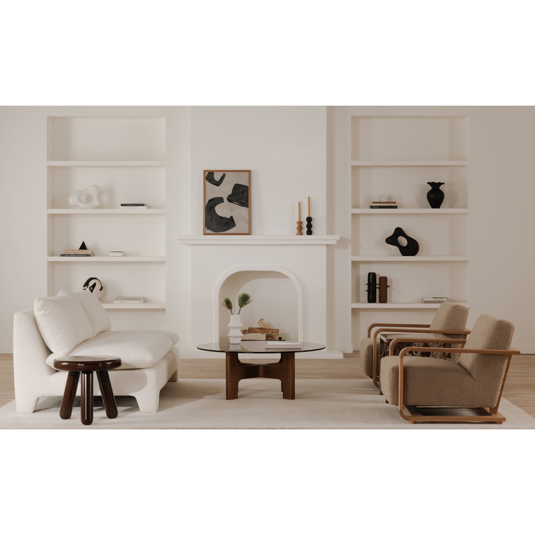 Eckersley Beige Lounge Chair - Ornate Home