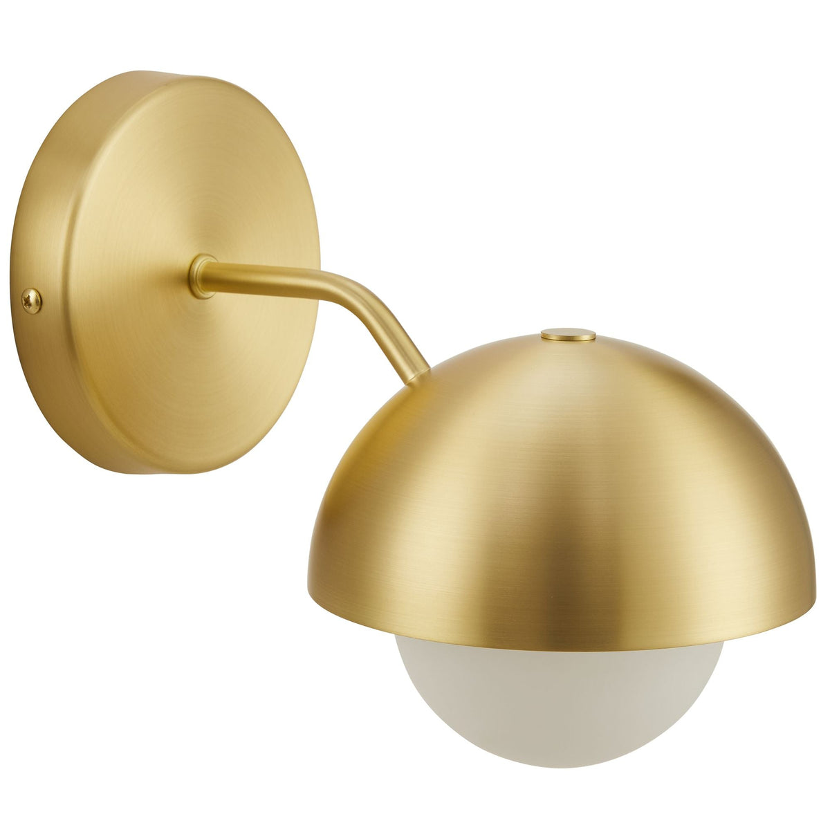 Eclipse Brass Globe Wall Sconce - Ornate Home