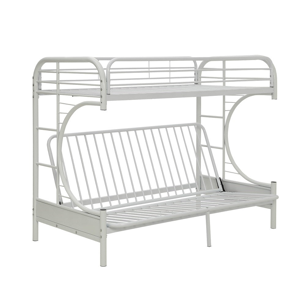 Eclipse White Bunk Bed (Twin XL/Queen/Futon) - Ornate Home