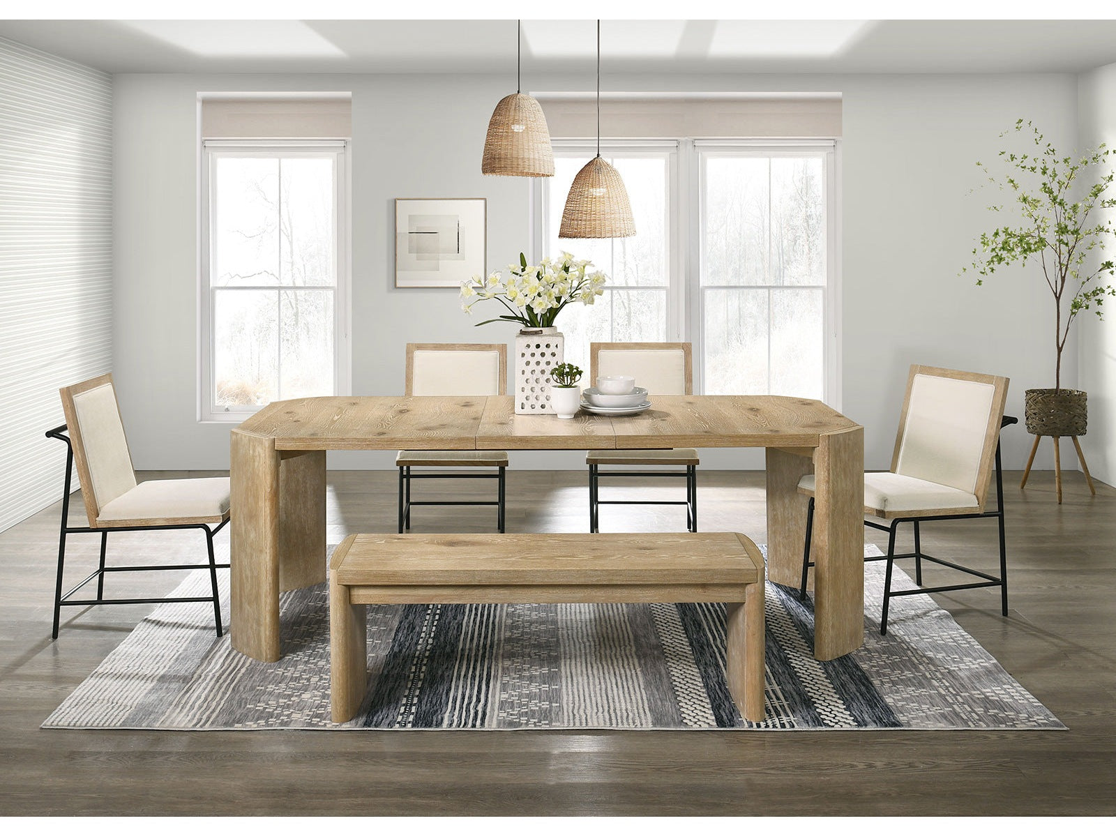 Edenbridge Oak Dining Table - Ornate Home