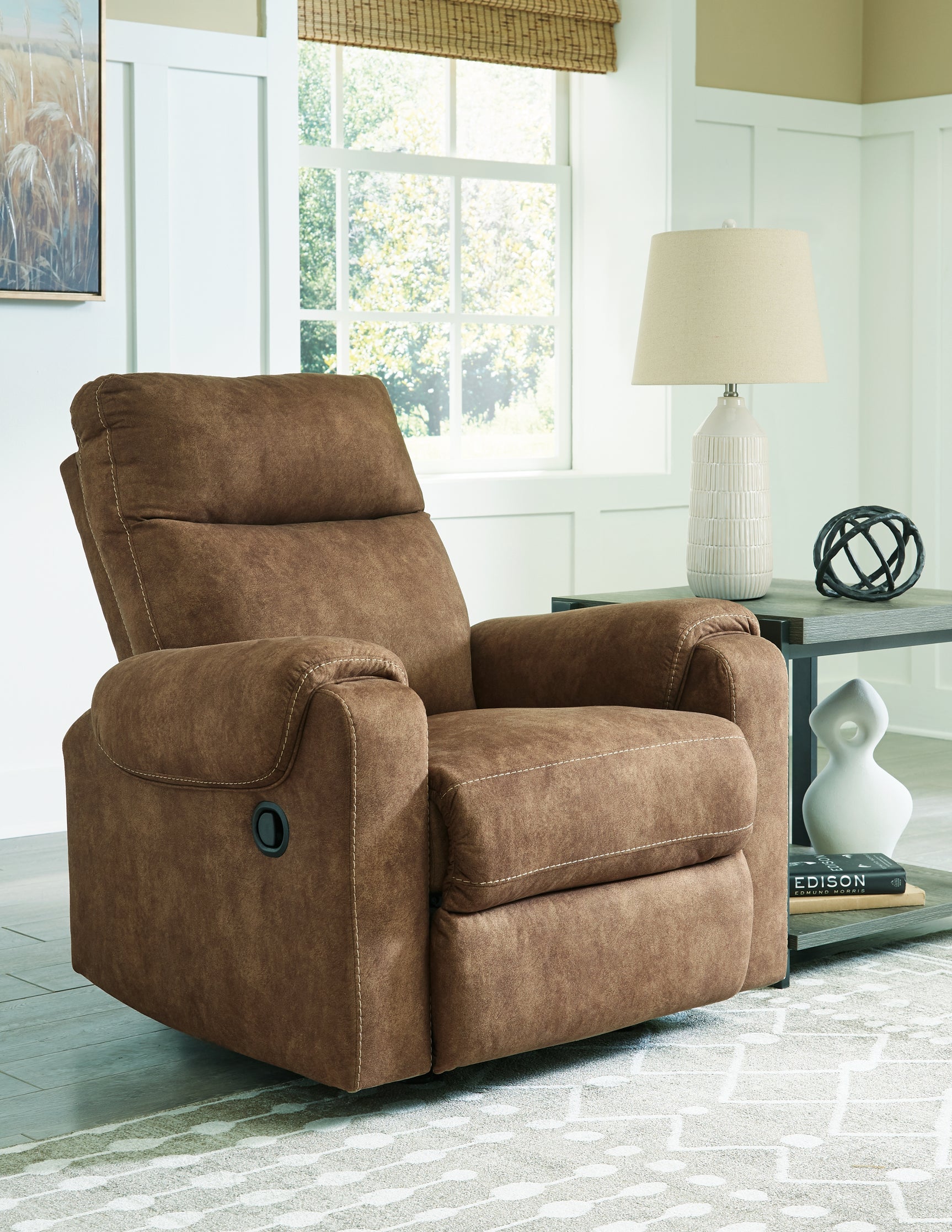Edenwold Brindle Reclining Loveseat and Recliner - Ornate Home