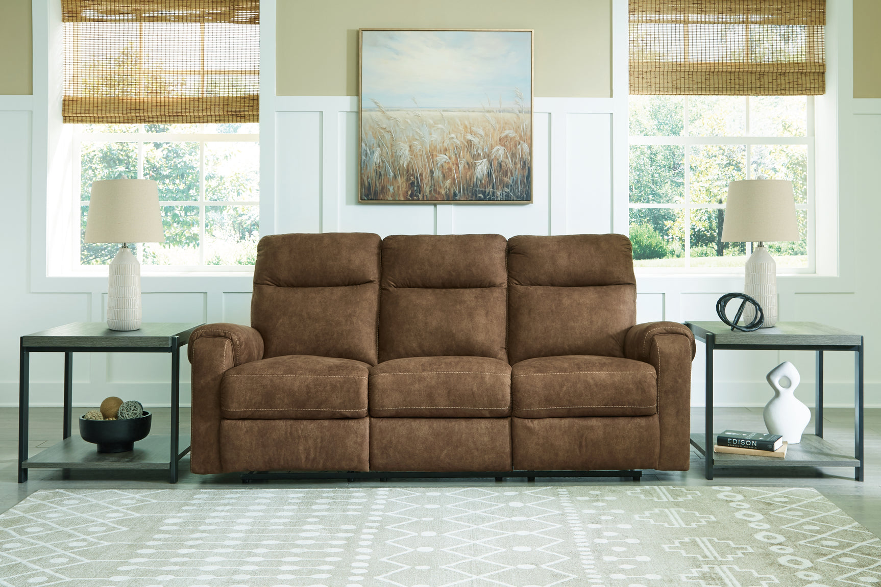 Edenwold Brown Reclining Sofa and 2 Recliners - Ornate Home
