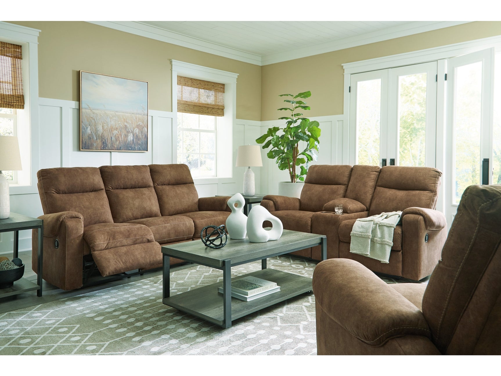 Edenwold Reclining Sofa, Loveseat and Recliner - Ornate Home