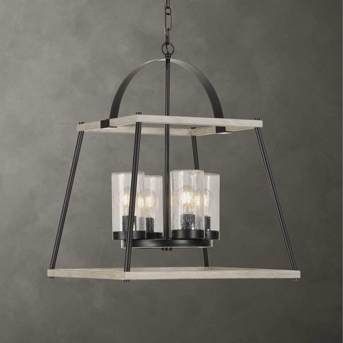Edgecomb Black 4 Light Indoor-Outdoor Pendant - Ornate Home