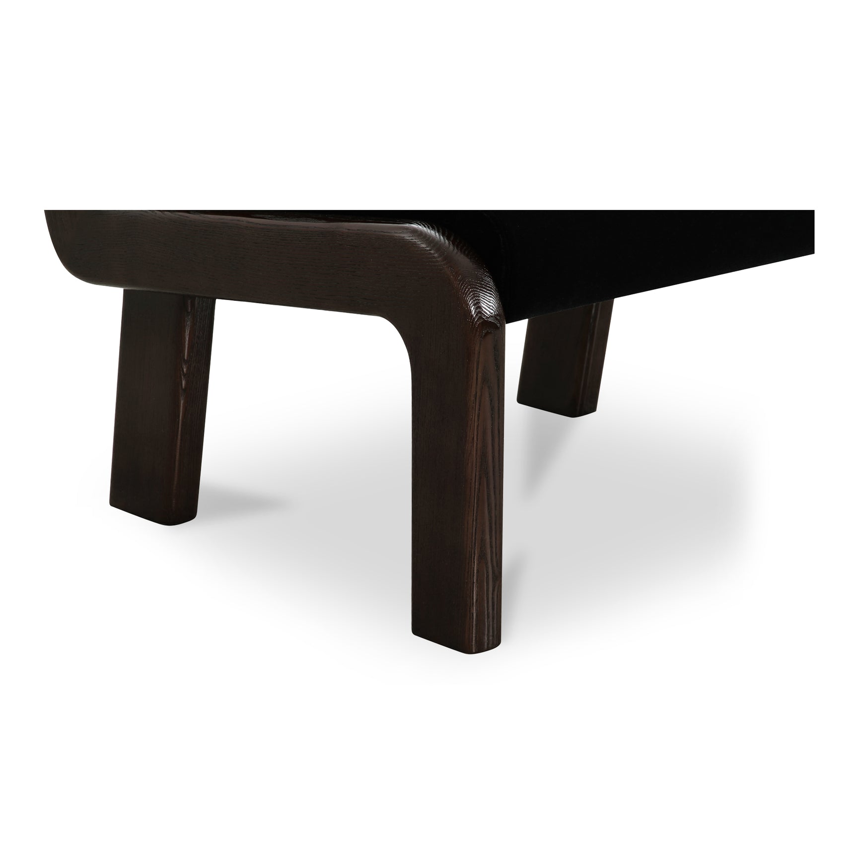 Edie Black Faux Mohair Accent Chair - Ornate Home