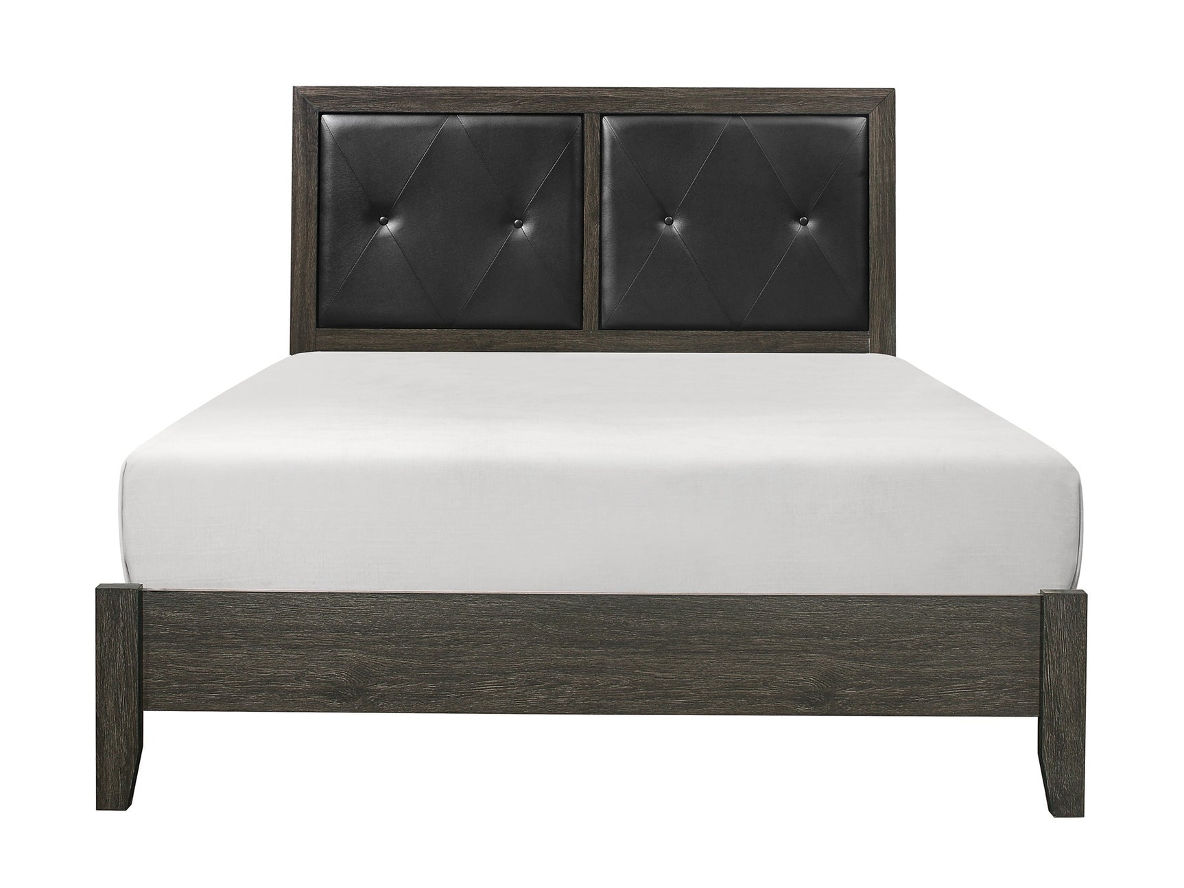 Edina Dark Gray/Black Full Bed - Ornate Home