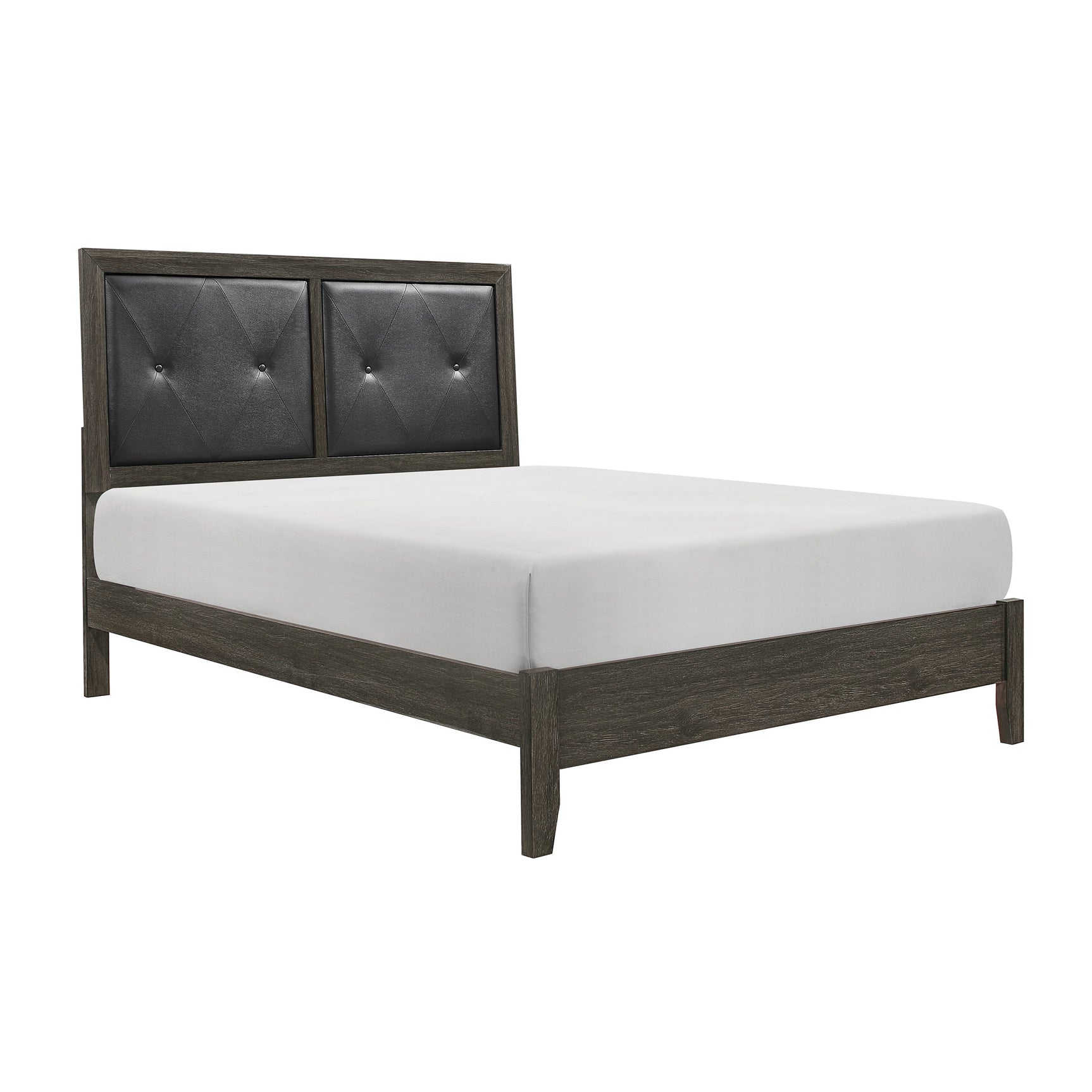 Edina Dark Gray/Black Full Bed - Ornate Home