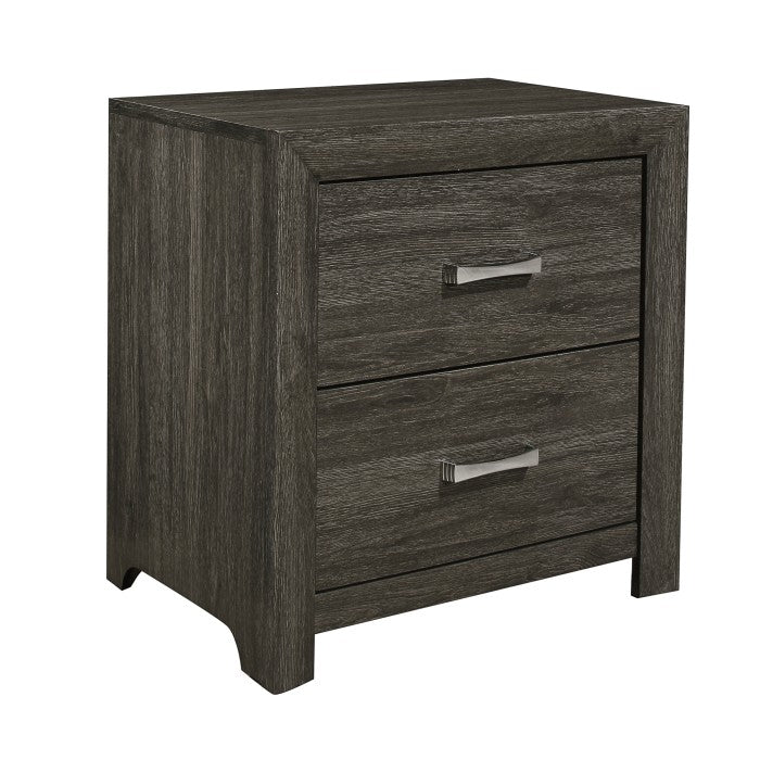 Edina Dark Gray Nightstand - Ornate Home