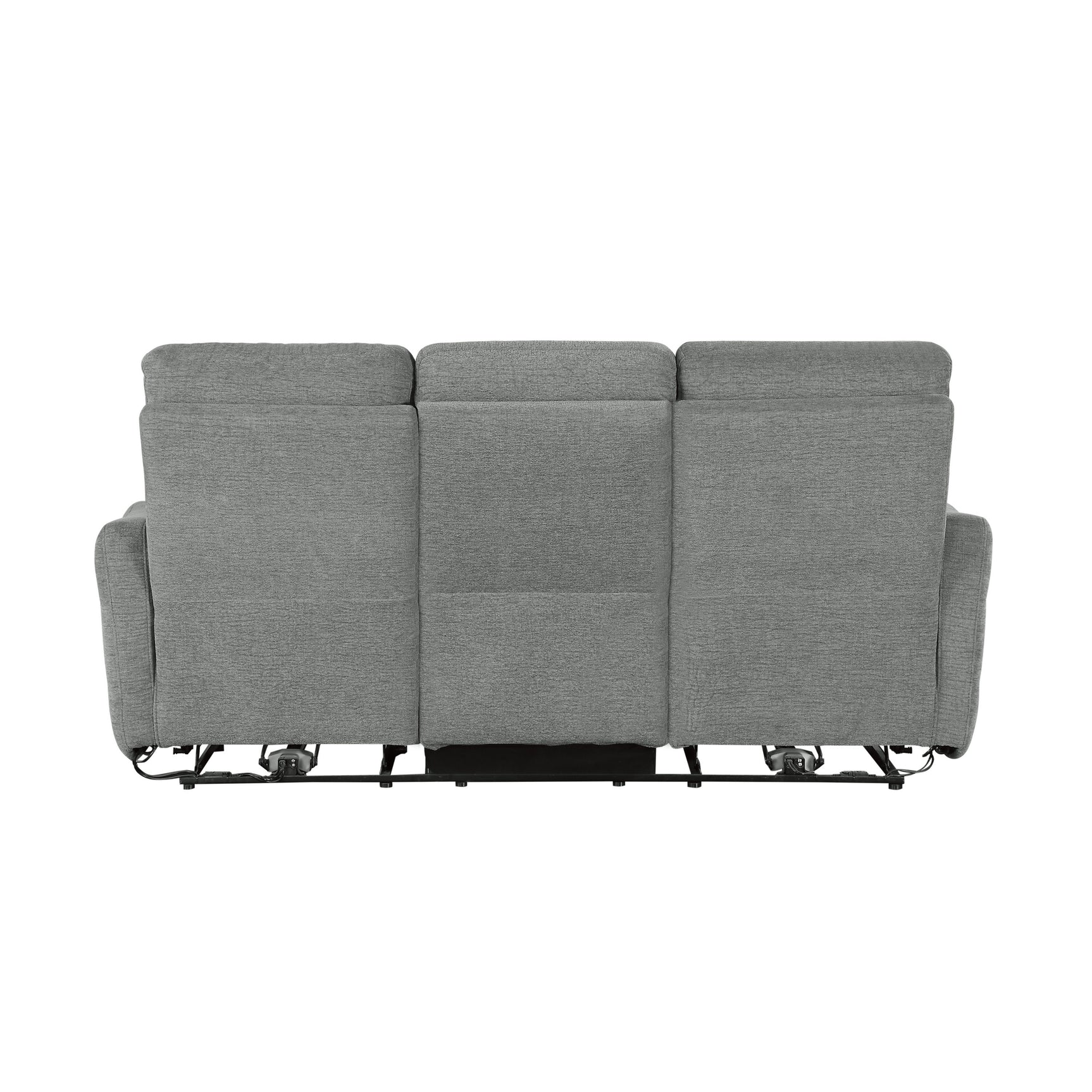 Edition Dove Gray Power Reclining Sofa and Loveseat - Ornate Home