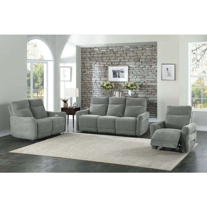 Edition Gray Power Reclining Chair - Ornate Home