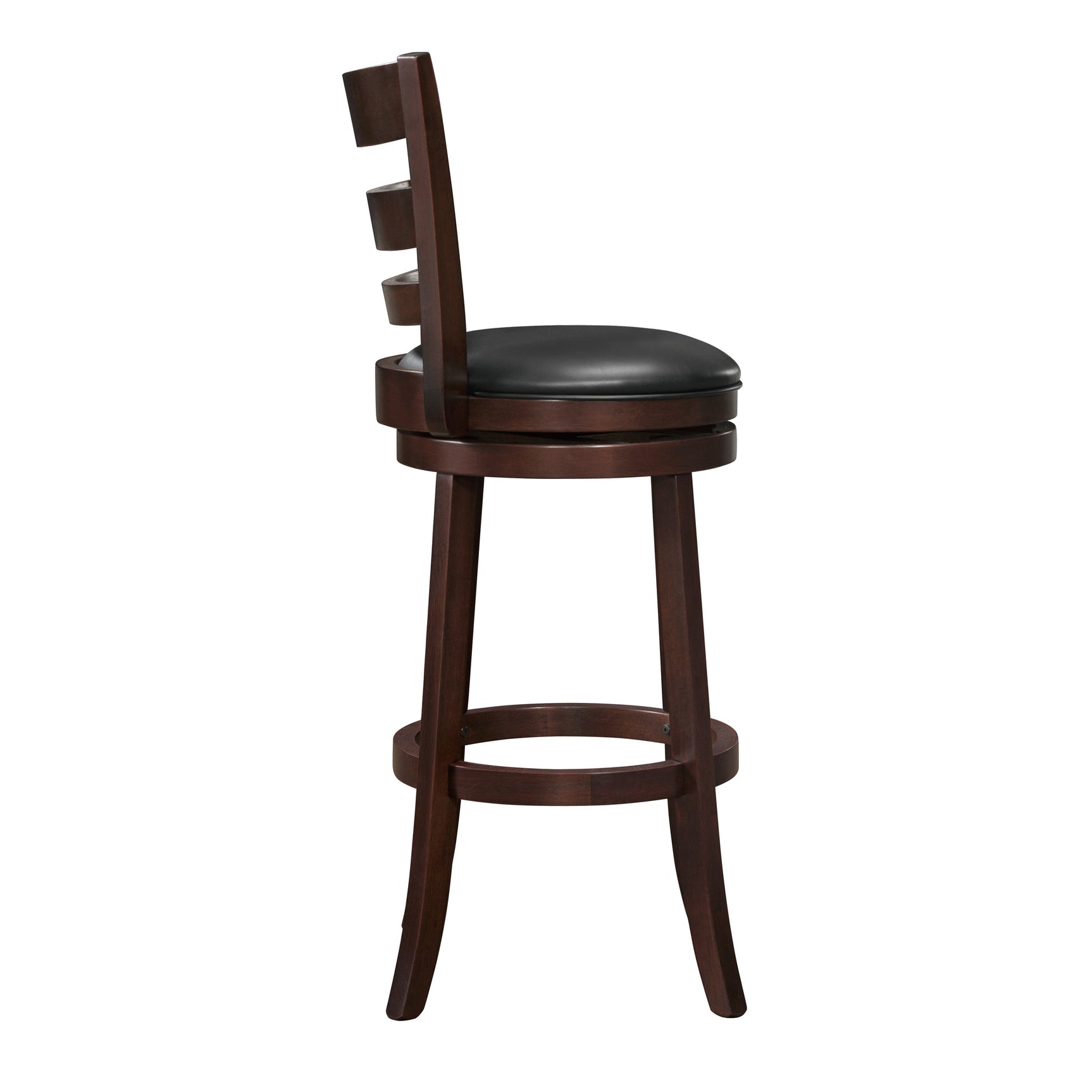 Edmond Dark Cherry Swivel Pub Height Chair - Ornate Home