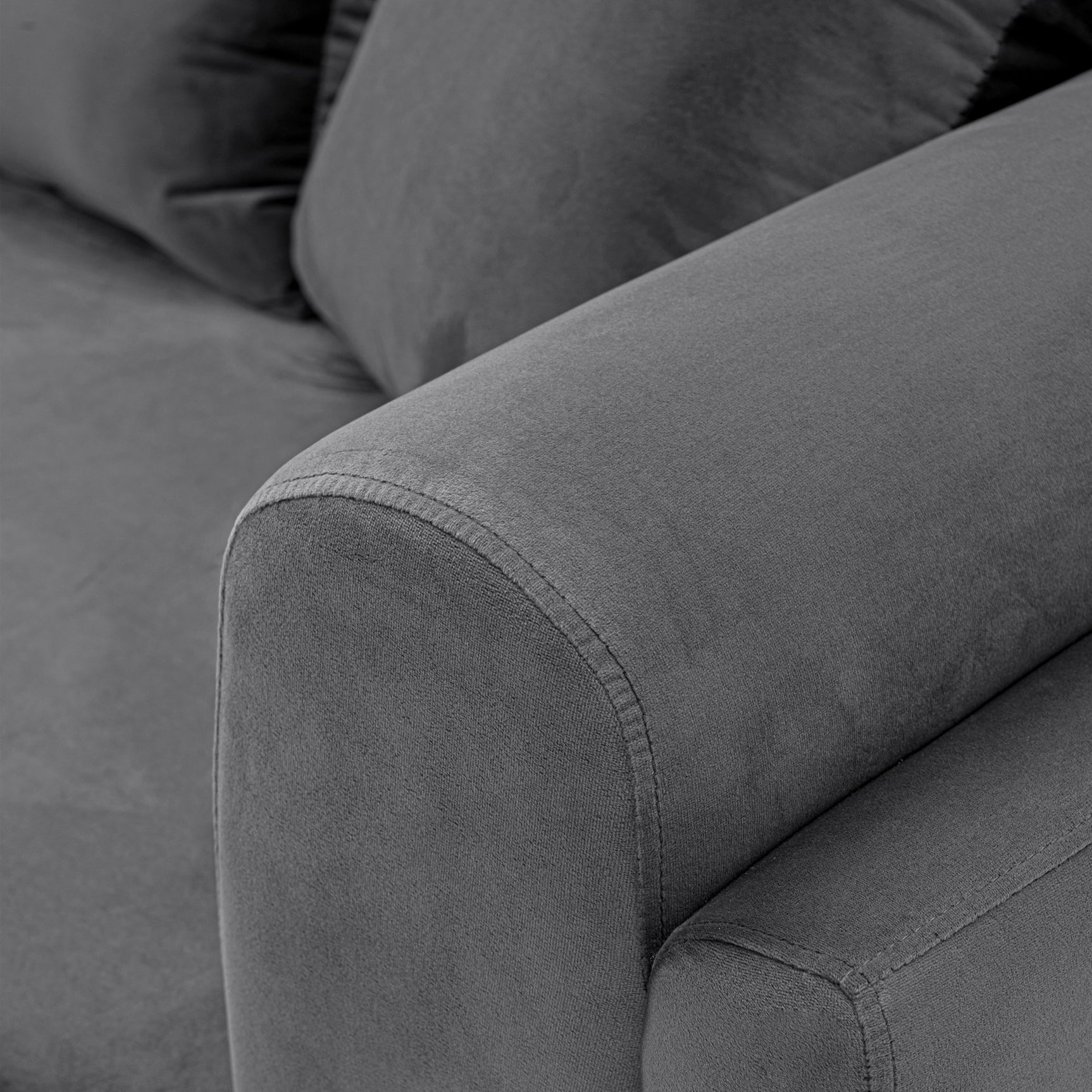 Edmonda Sofa in Dark Grey - Ornate Home