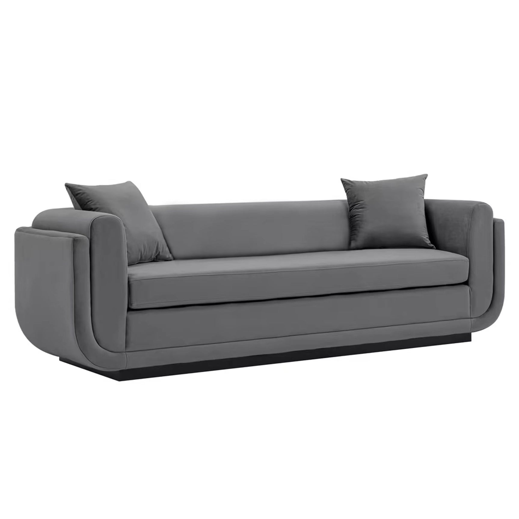 Edmonda Sofa in Dark Grey - Ornate Home