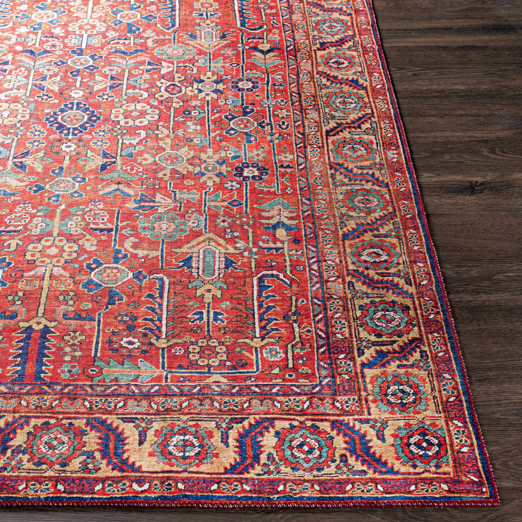 Edwardsburg Traditional Red Rug - Ornate Home